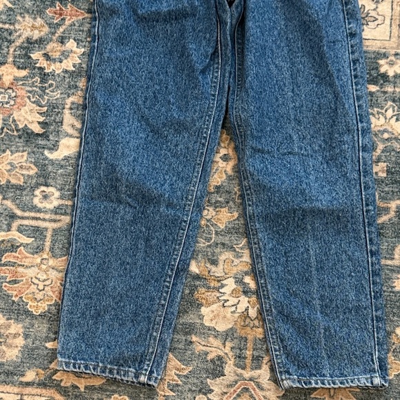 Vintage US Union Made Lee 10 Petite Relaxed Fit Blue Jeans - Picture 3 of 10